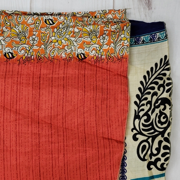 Darn Good Yarn Sari Silk Wrap Skirt Tea Goddess - Picture 9 of 16